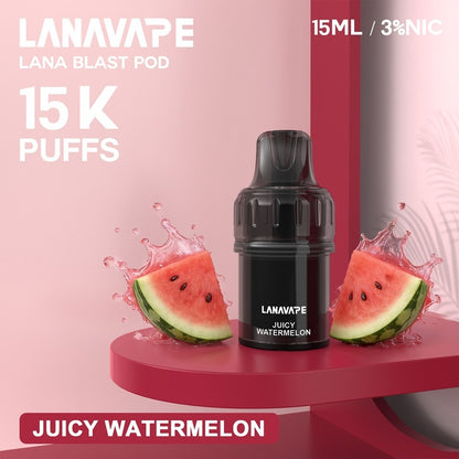 LANA 15000 換彈式電子煙｜直桿主機/煙彈單顆裝｜15000口大容量｜買三顆煙彈送一隻主機